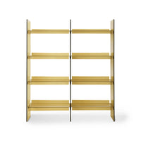 Technical dimension diagram of the 160cm Olive Green Acrylic Cabinet by HKLIVING