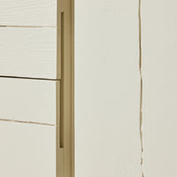 Raw Shelving Unit in Cream by HKLIVING, detail view of shelving