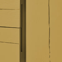 Raw Shelving Unit in Mustard by HKLIVING, detail view of shelving