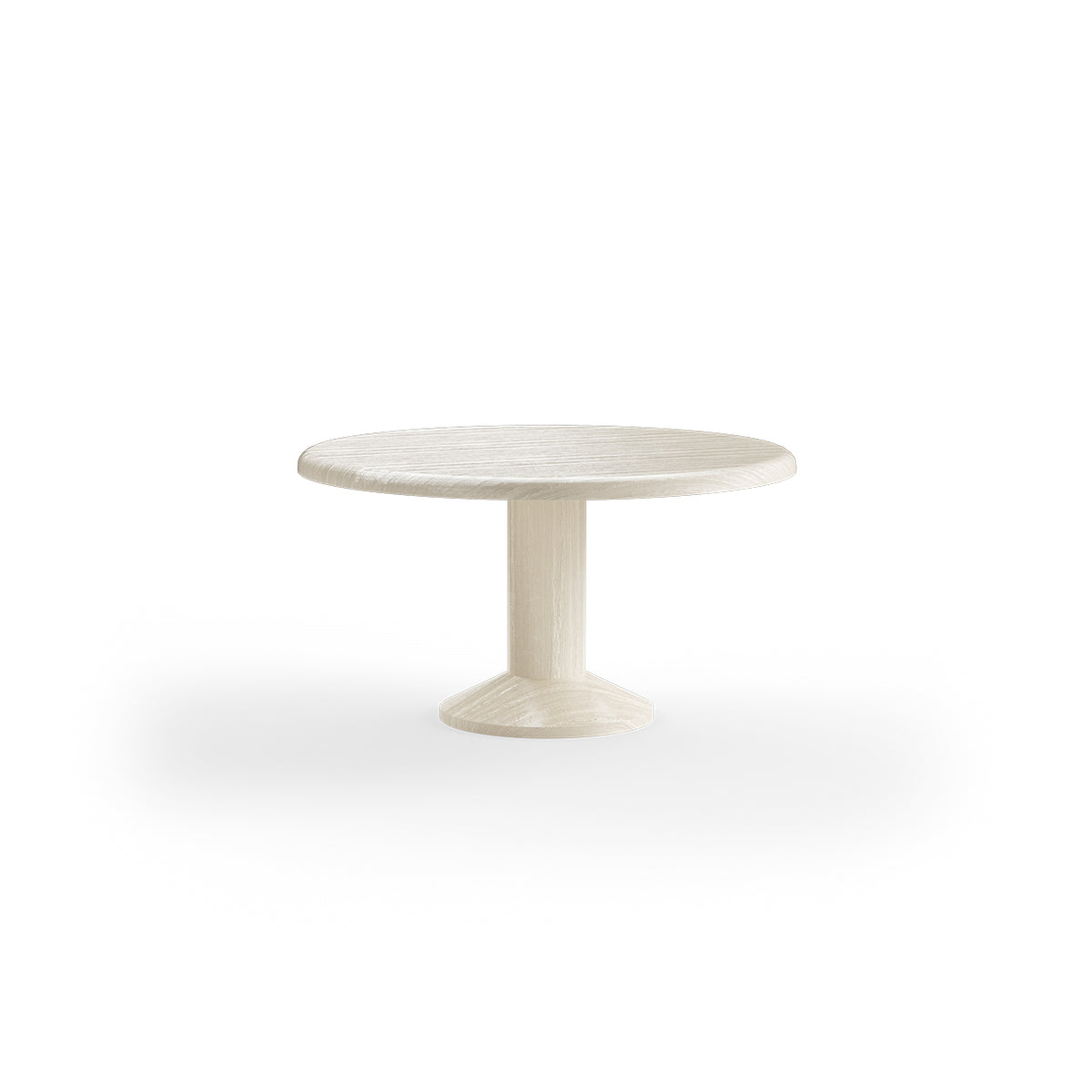 Forma Round Dining Table 140cm in Pearl by HKLIVING styled in a dining setting
