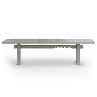 Forma Dining Table 280cm technical diagram showing dimensions - Smoke High Gloss finish by HKLIVING