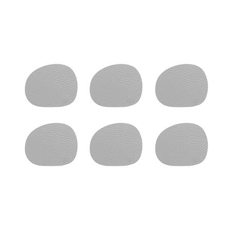 Recycled Leather Coaster Set of 6 by Aida – Clay Tones for Calm, Stylish Tables