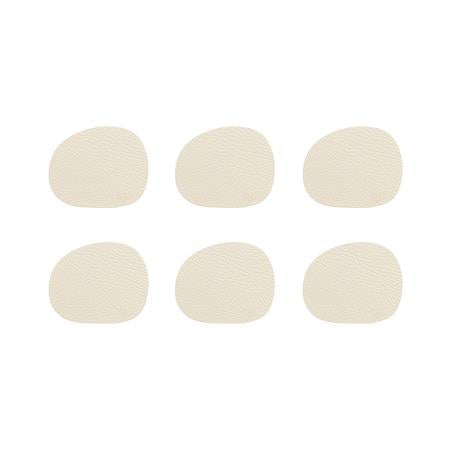 Recycled Leather Coaster Set of 6 by Aida – Clay Tones for Calm, Stylish Tables