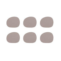 Recycled Leather Coaster Set of 6 by Aida – Clay Tones for Calm, Stylish Tables