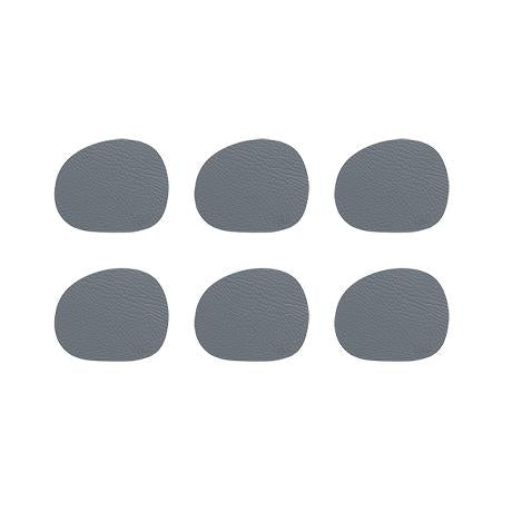 Recycled Leather Coaster Set of 6 by Aida – Clay Tones for Calm, Stylish Tables