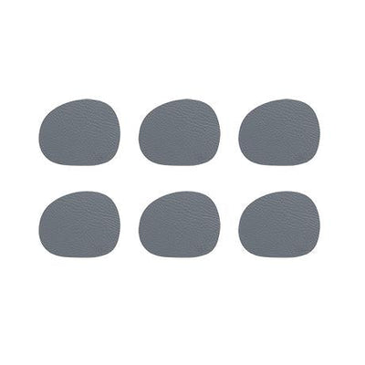 Recycled Leather Coaster Set of 6 by Aida – Clay Tones for Calm, Stylish Tables