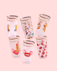 Seletti TOILETPAPER Tall Drinking Glass - Bold Borosilicate Glassware in Multiple Designs