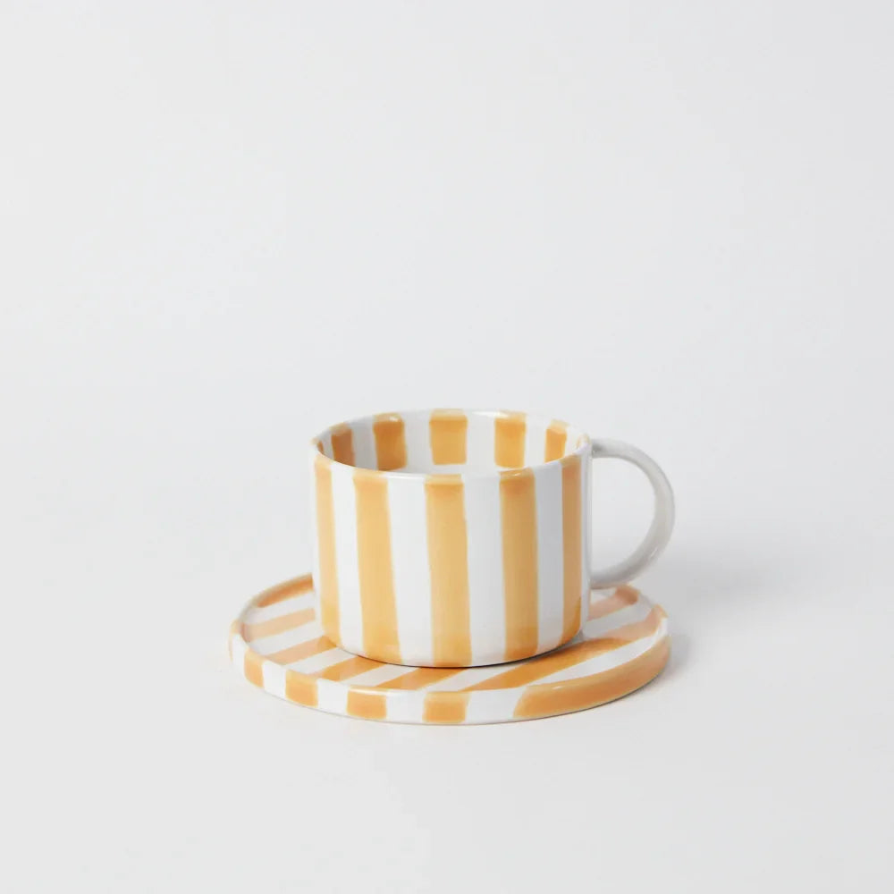Striped Monica Cup with Saucer