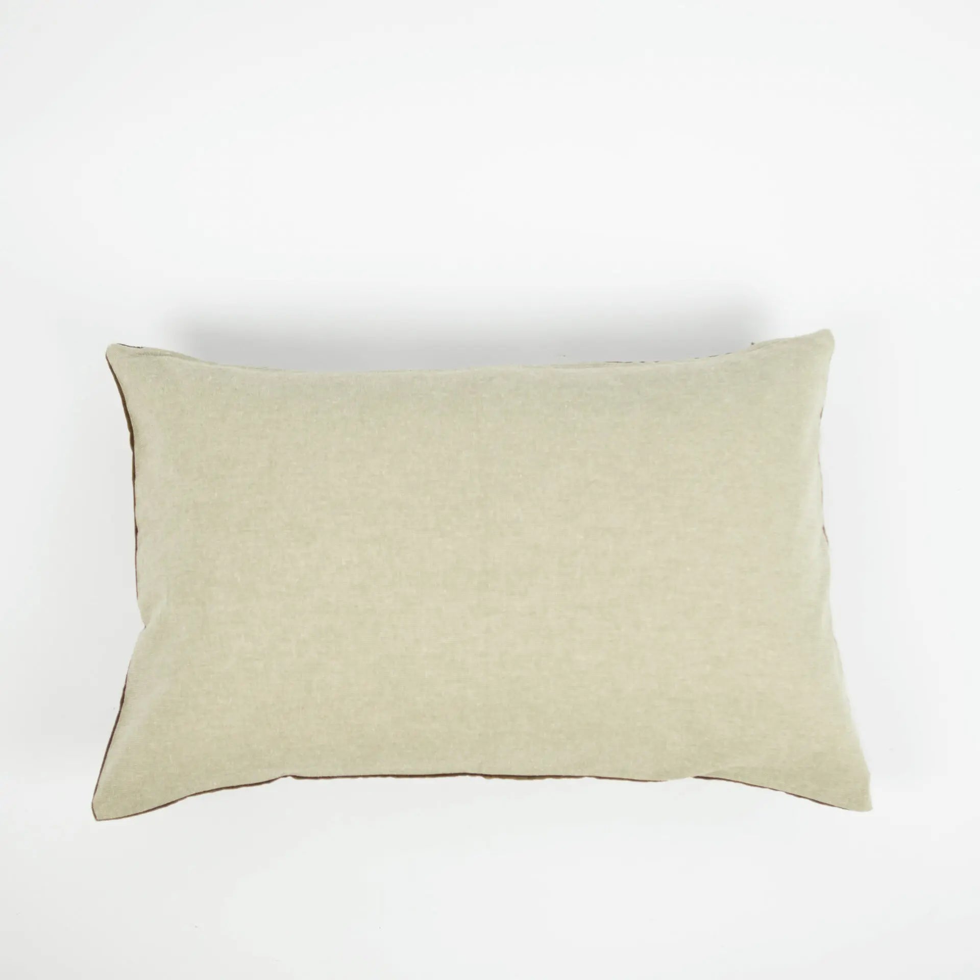 Daisy Cushion by Olsson & Jensen - Brown Green Cotton with Feather Inner 40x60 cm