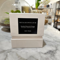 3-Wick Scented Candle – Smoked Honey & Orange 400g by Meadowfarm