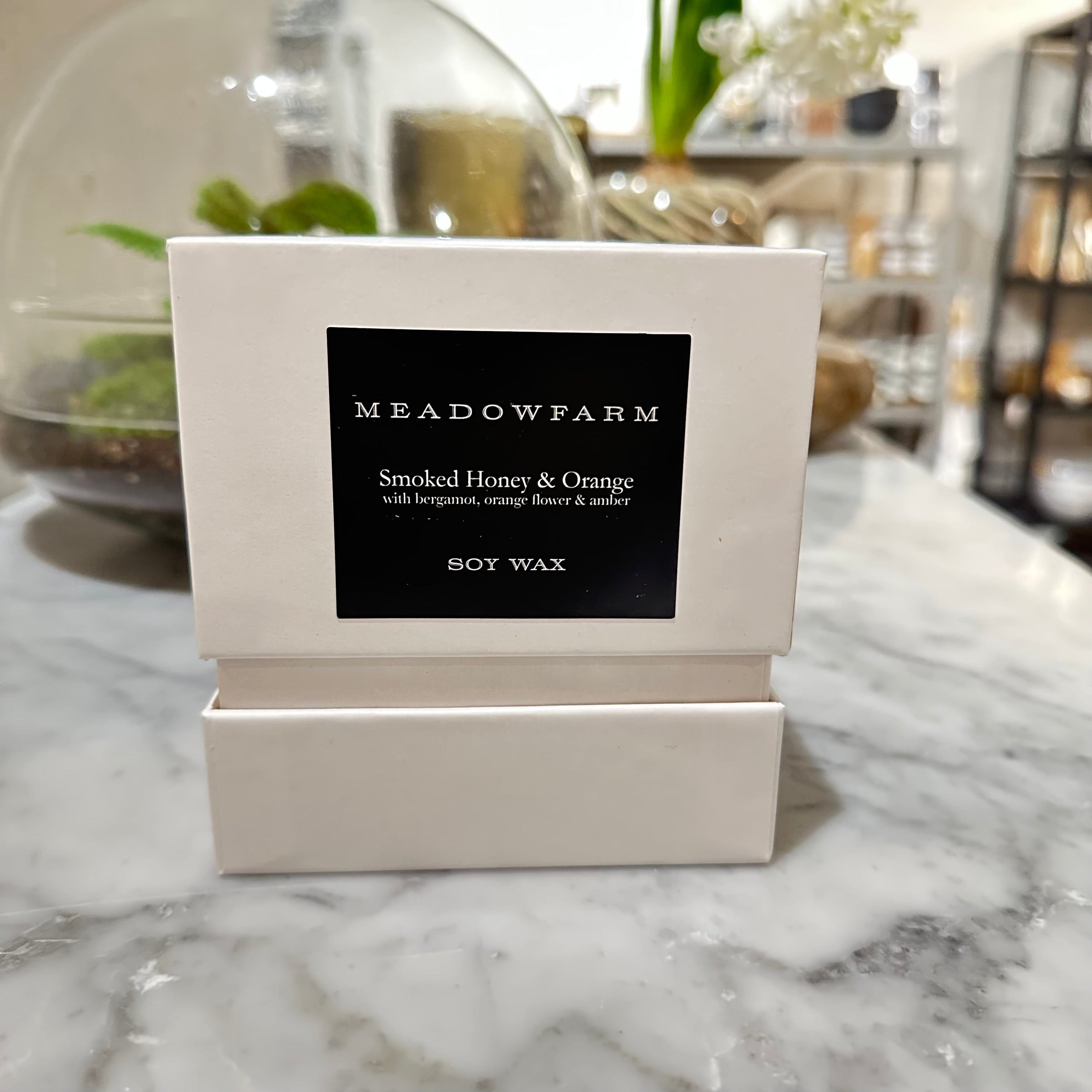 3-Wick Scented Candle – Smoked Honey & Orange 400g by Meadowfarm