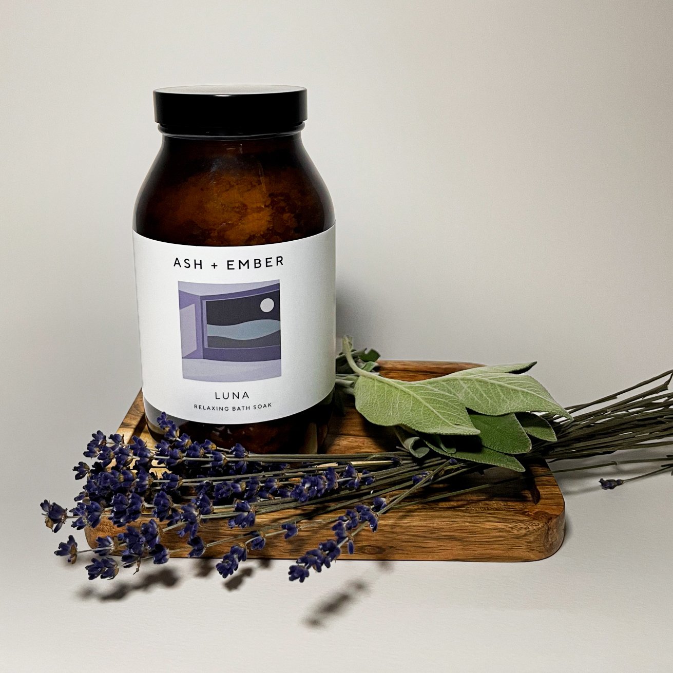 Bath Soak – Luna by Ash + Ember (500g Jar)