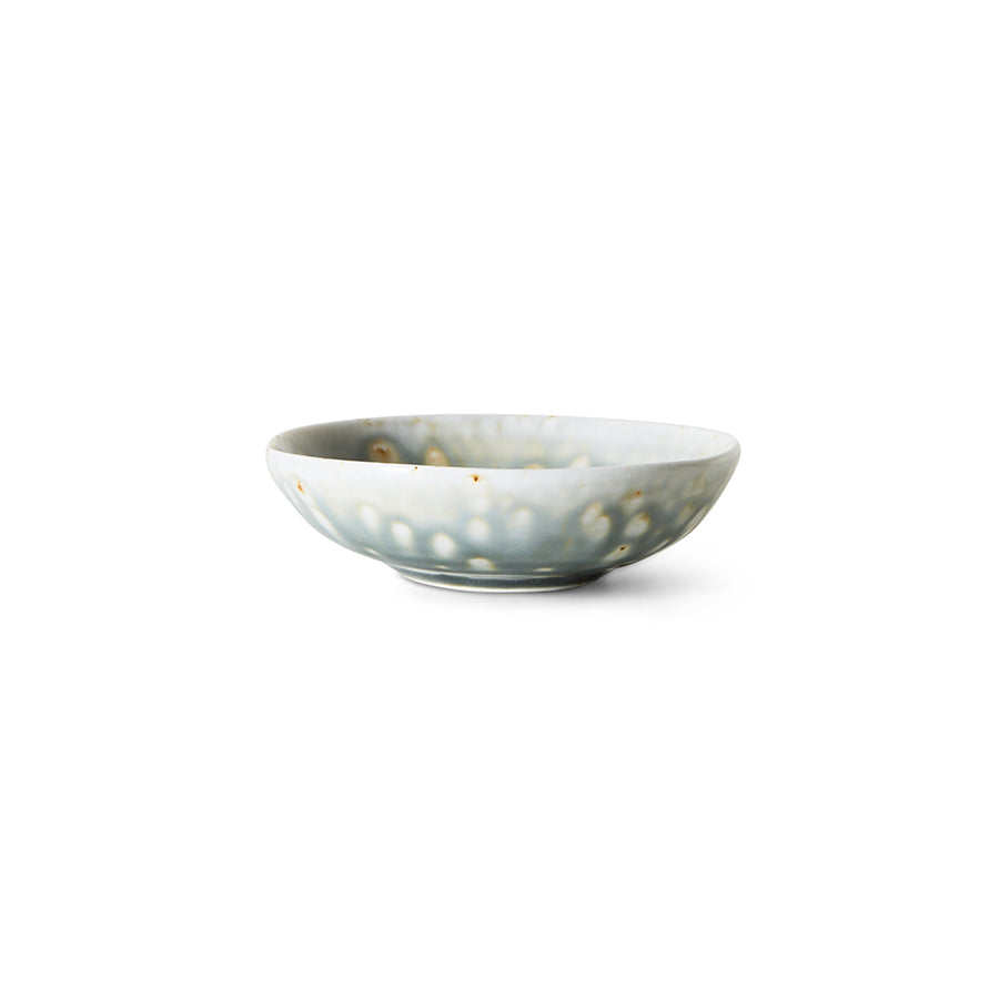 Chef Ceramics Small Dish in Rustic Green by HKLIVING, side view on white background