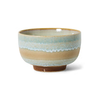 70s Ceramics Noodle Bowl in Skyline by HKLIVING, side view on white background