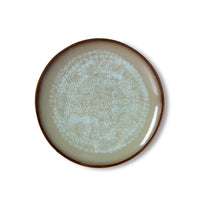 Single HKLIVING Contrast dinner plate from above