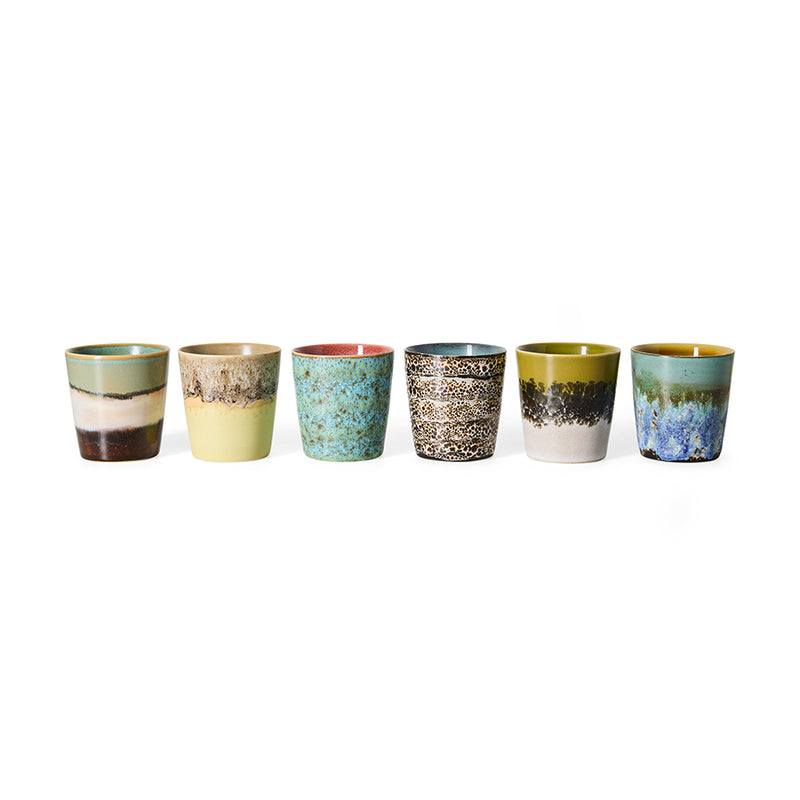 70s Ceramics Coffee Mugs in Indulgence by HKLIVING, packshot