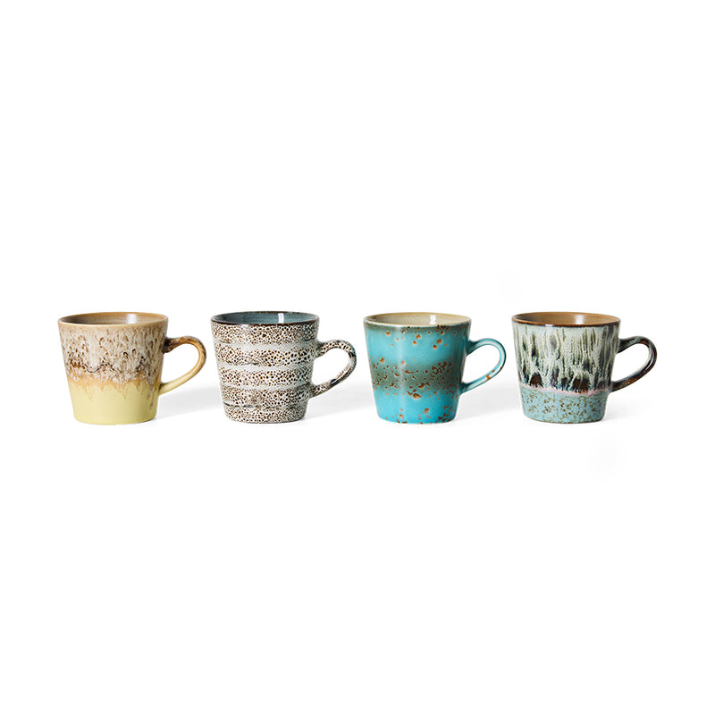 70s Ceramics Americano Mugs in Lavish by HKLIVING, alternate angle
