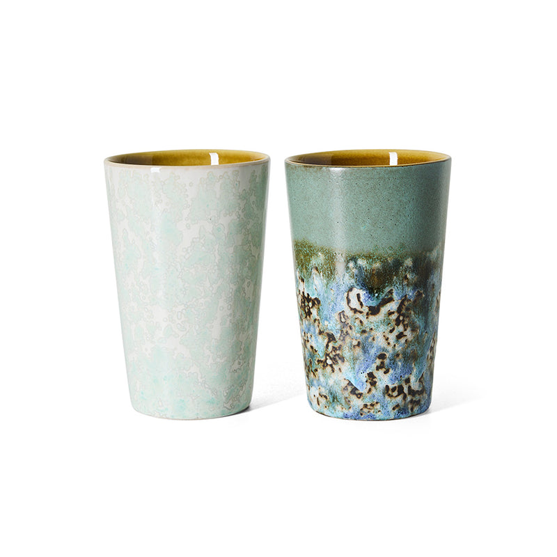 70s Ceramics Tea Mugs in Pond by HKLIVING, packshot