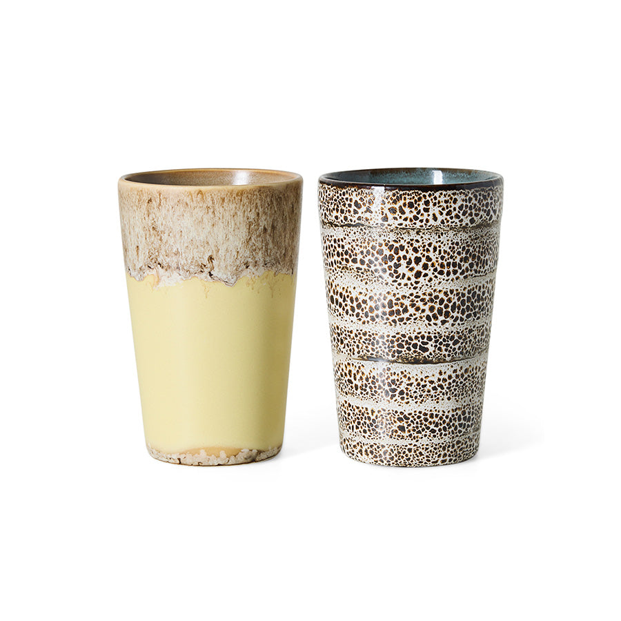 70s Ceramics Tea Mugs in Dolce by HKLIVING, packshot