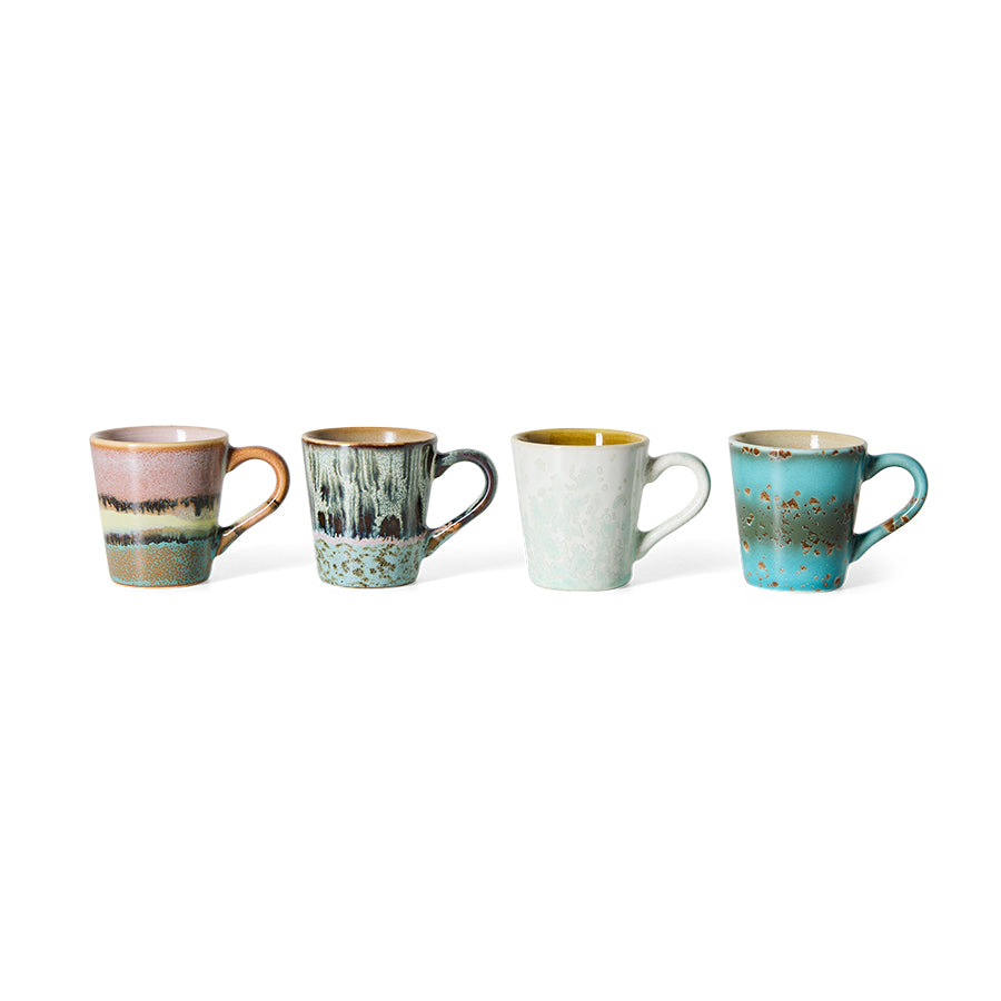 70s Ceramics Espresso Mugs in Softness by HKLIVING, alternate angle