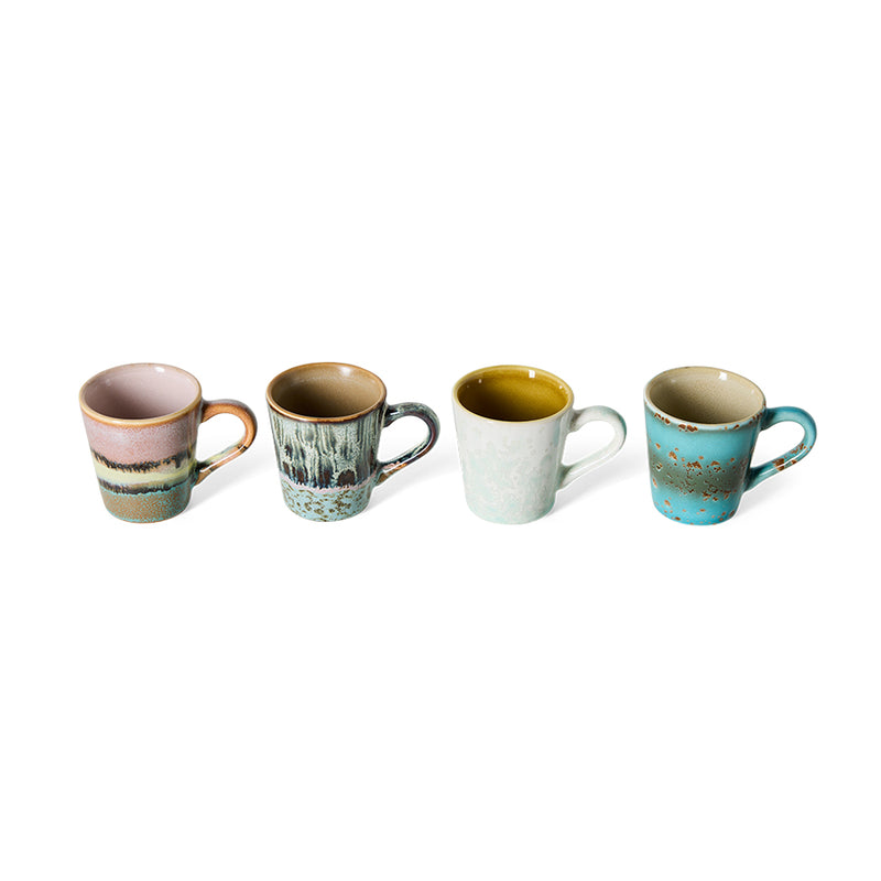 70s Ceramics Espresso Mugs in Softness by HKLIVING, alternate angle