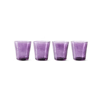 Farmhouse water glasses in violet by HKLIVING, small, set of 4
