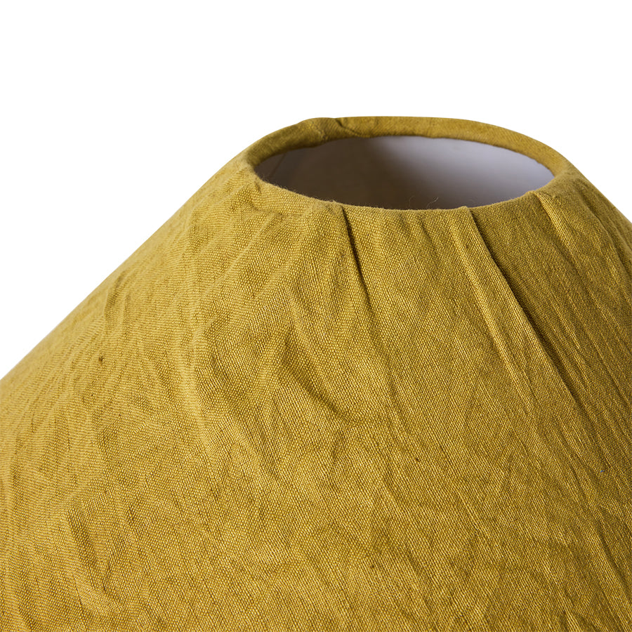 Linen Lampshade in Mustard by HKLIVING, lifestyle shot