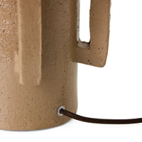 Robust Table Lamp Base in Clay by HKLIVING – angled view showing textured clay glaze