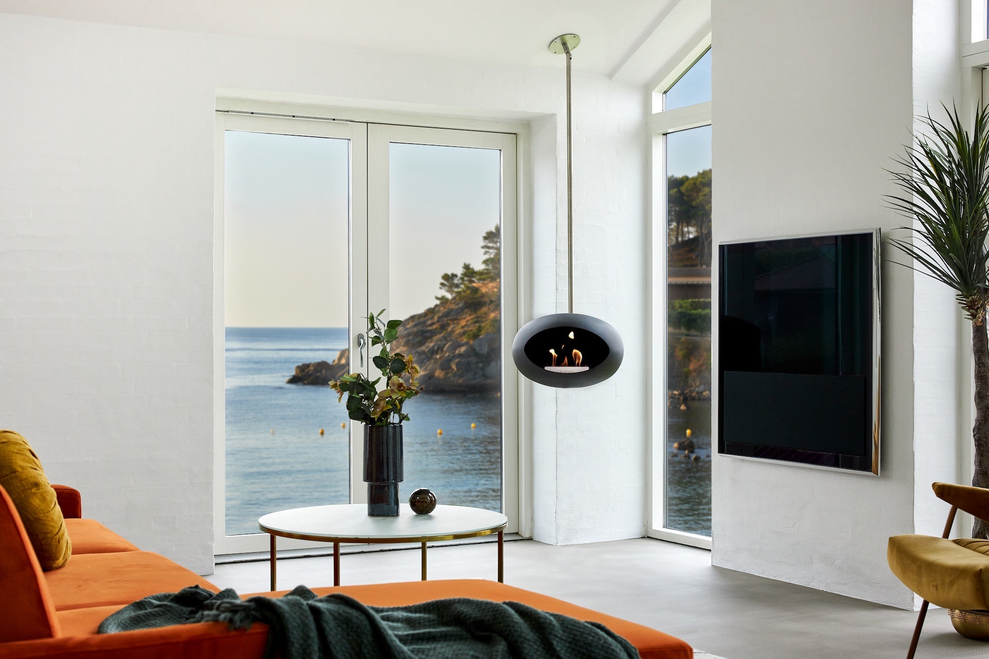 Le Feu Dome 625 Sky statement fireplace for contemporary design homes