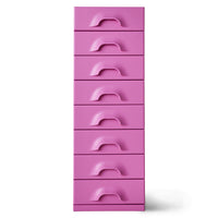 HKLIVING Chest of 8 Drawers in Urban Pink