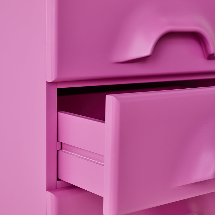 HKLIVING Chest of 8 Drawers in Urban Pink
