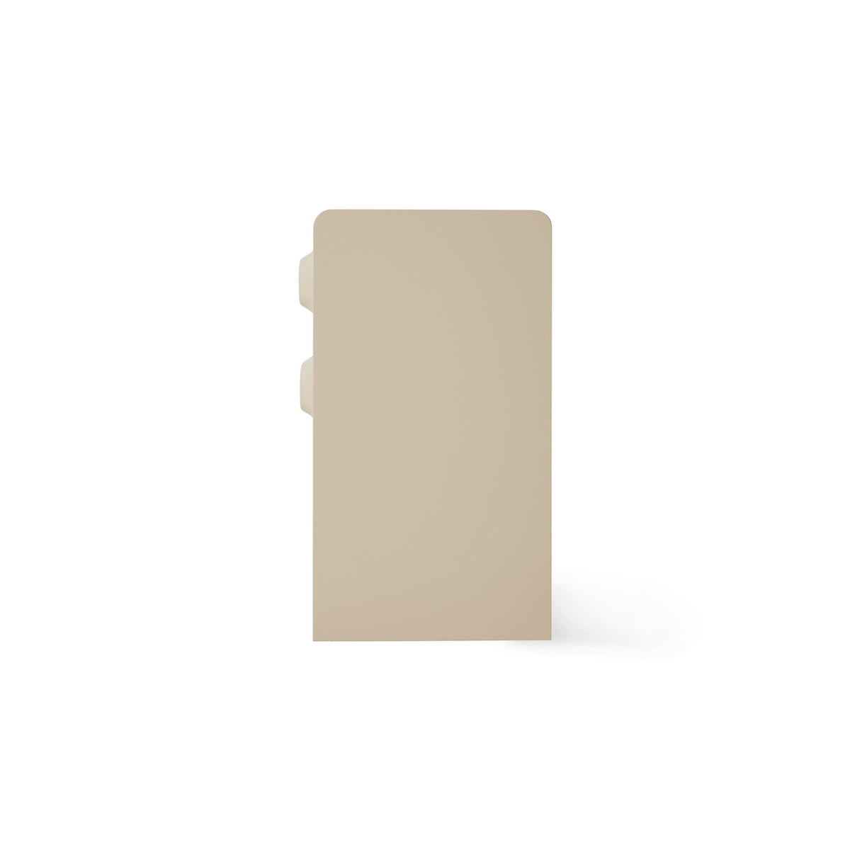 Detail shot of the cream Space Nightstand by HKLIVING