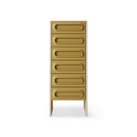 Technical dimension diagram of the Space Drawer Cabinet in Sage-Cream by HKLIVING