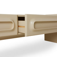 Detail shot of the cream Space Lowboard by HKLIVING