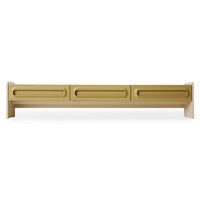 Technical dimension diagram of the Space Lowboard in Sage-Cream by HKLIVING