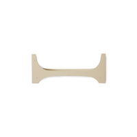 Side detail of the curved cream Retro Wall Shelf by HKLIVING