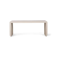 Sturdy sand sungkai wood bench for serene modern home