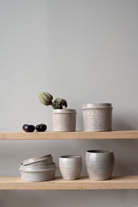 Ceramic Planter – EVA by Wikholmform (Brown Melange, Set of 2 or Individual Pots)