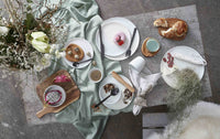 RAW Teak Wood Party Plate Set