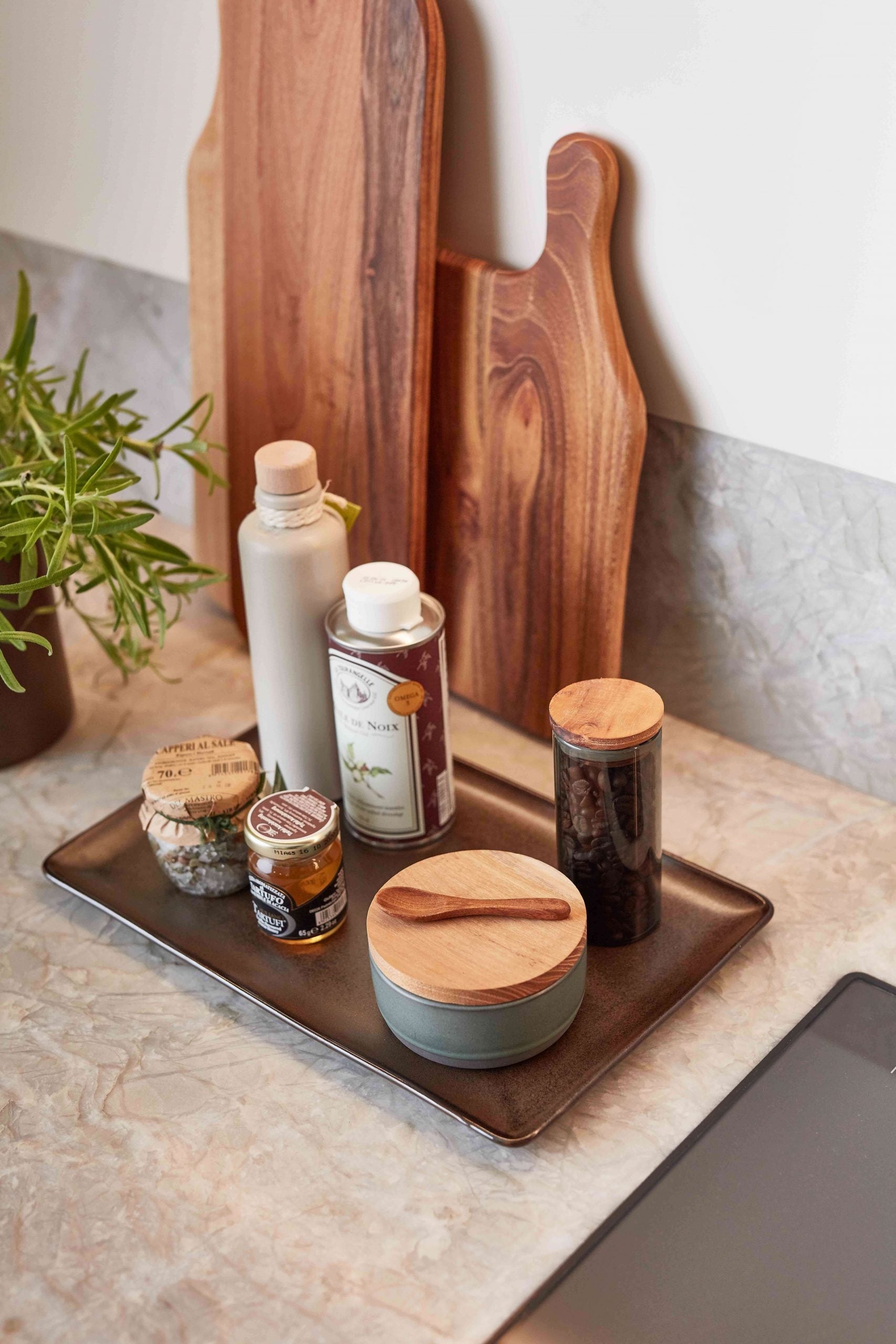 Northern Green Small Bowl with Teak Wood Lid + Spoon