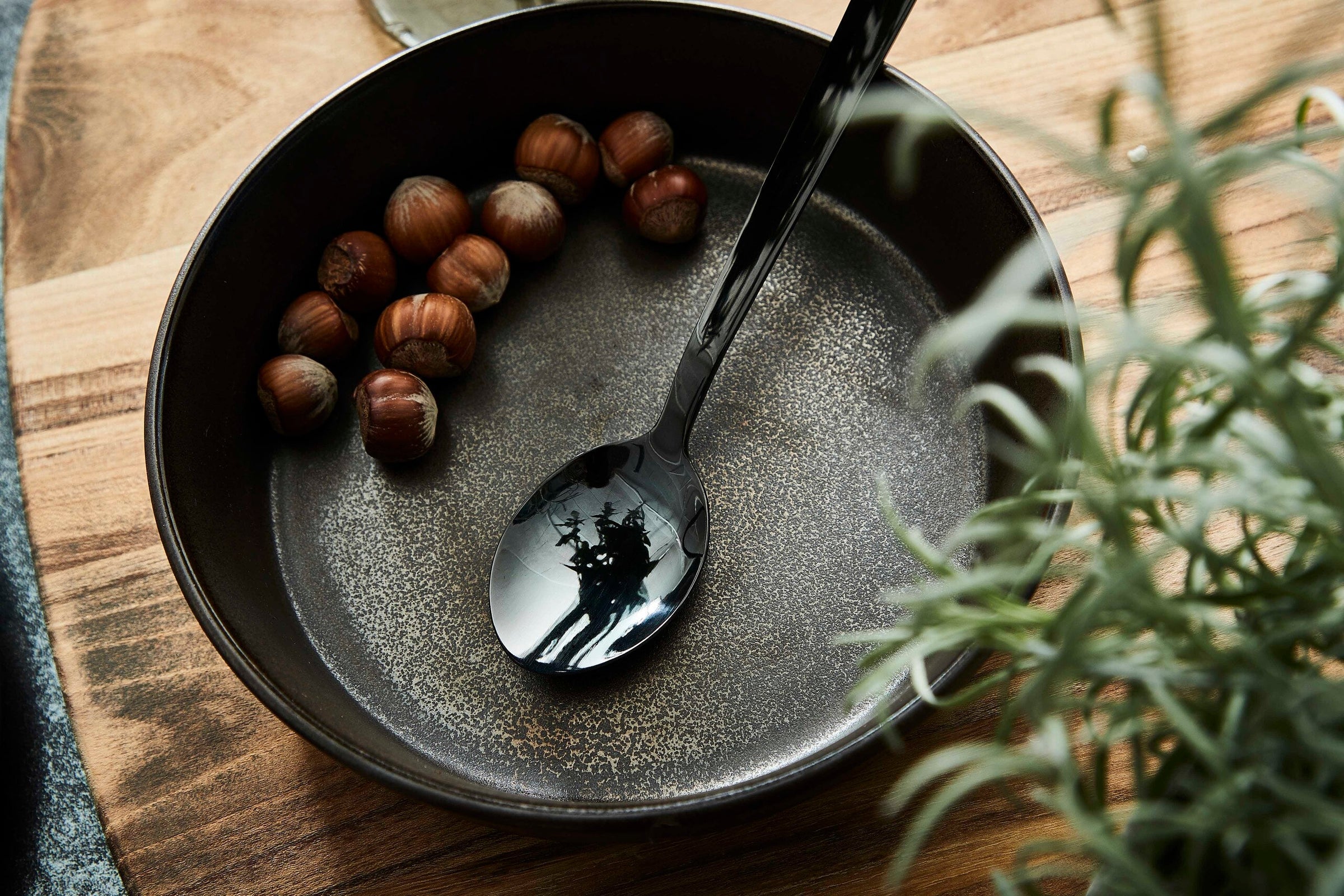 Metallic Brown Soup Plate