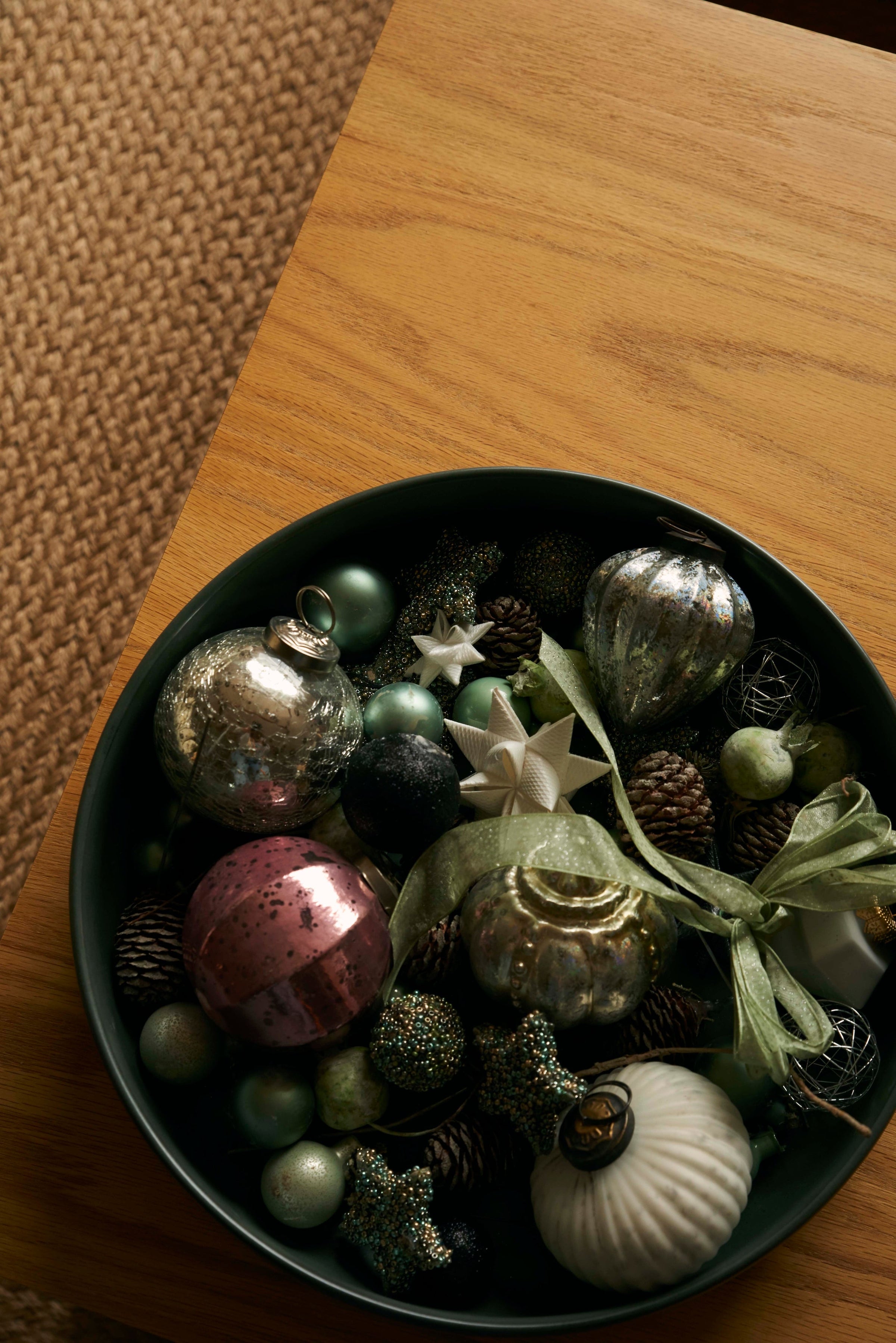 RAW Northern Green Serving Bowl by Aida – Large Stoneware Bowl for Stylish Sharing