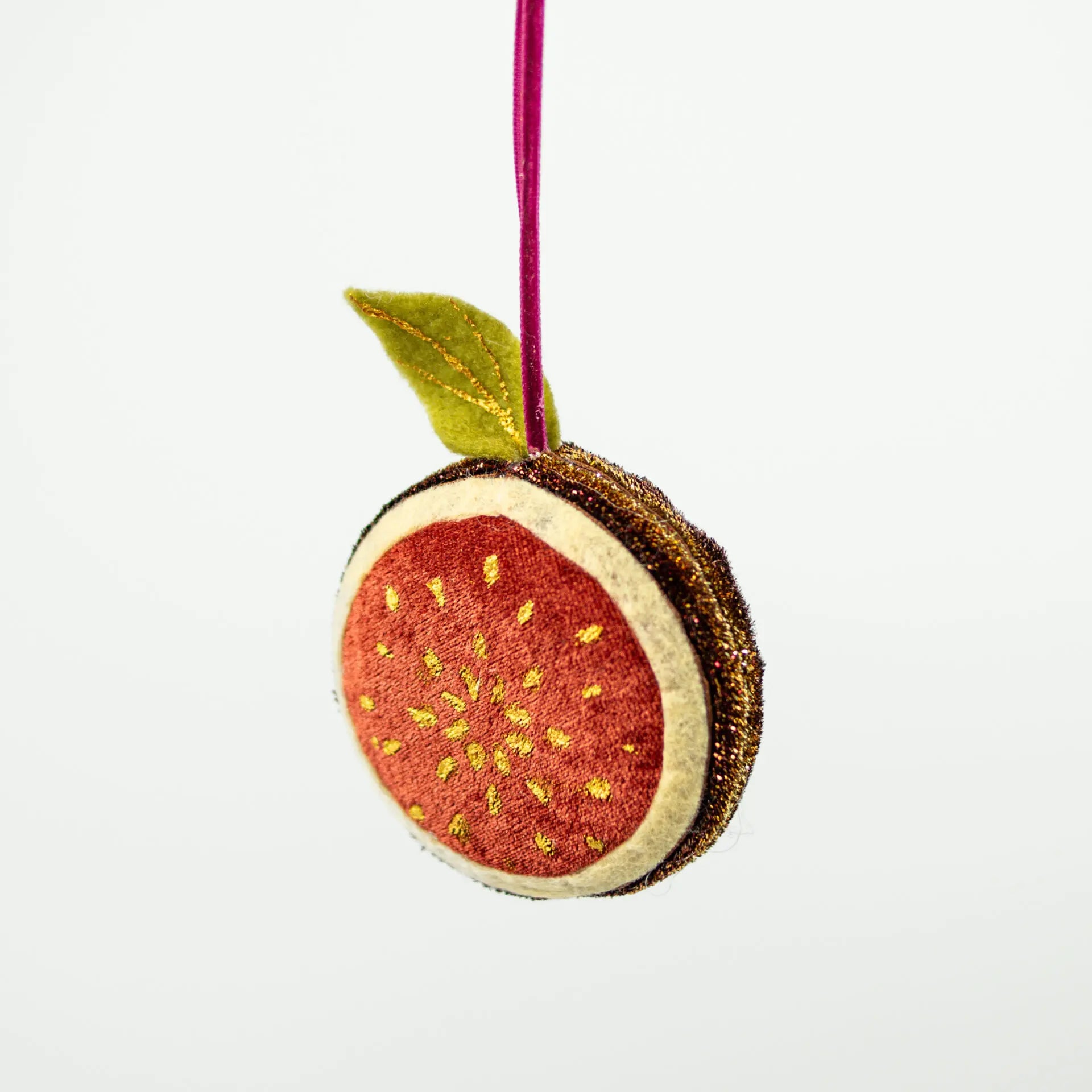 Pomegranate Christmas Decoration - Handcrafted Ornament for Festive Flair
