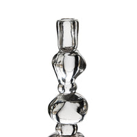 Close-up of the stacked faceted glass on the Large Nienke Sikkema candle holder