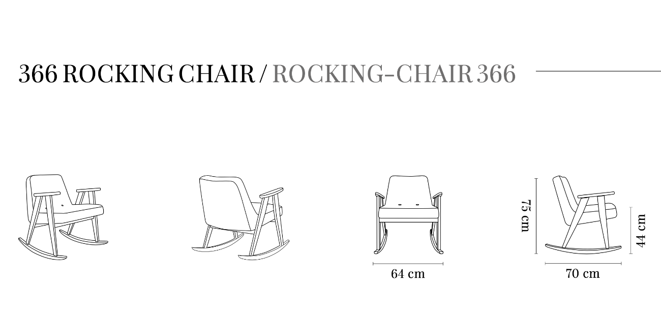 366 Rocking Chair, Handmade by 366 Concept