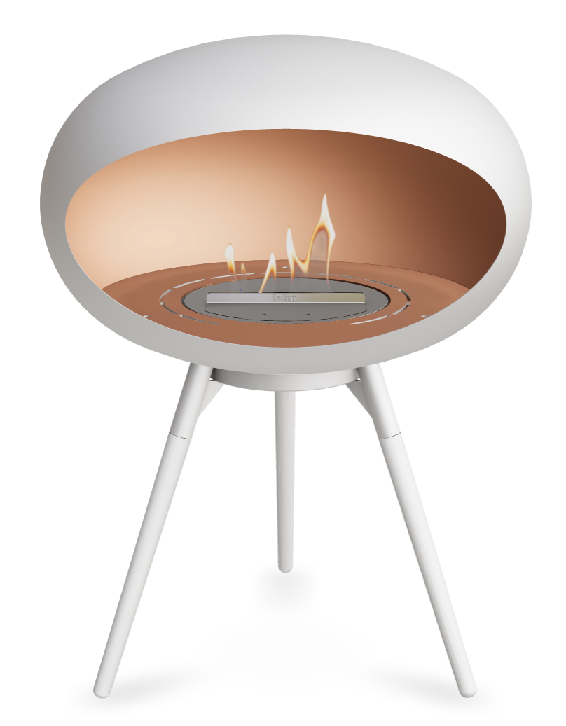 Le Feu Dome Ground Low 625 – Freestanding Bioethanol Fireplace (Larger 625)