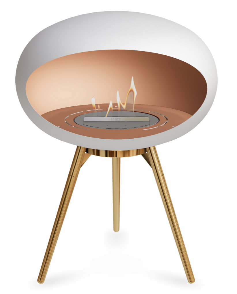 Le Feu Dome Ground Low 625 – Freestanding Bioethanol Fireplace (Larger 625)