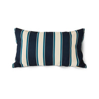 Printed Cushion, Blues by HKLIVING, reverse striped side