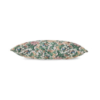 Woven Classic Flowers cushion styled on a sofa