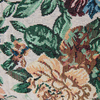 Woven Classic Flowers cushion in a styled interior